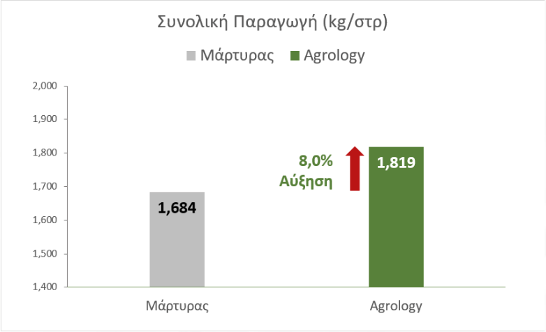 Αύξηση Συνολικής Παραγωγής 8% - Θερμοκηπιακό Μαρούλι
