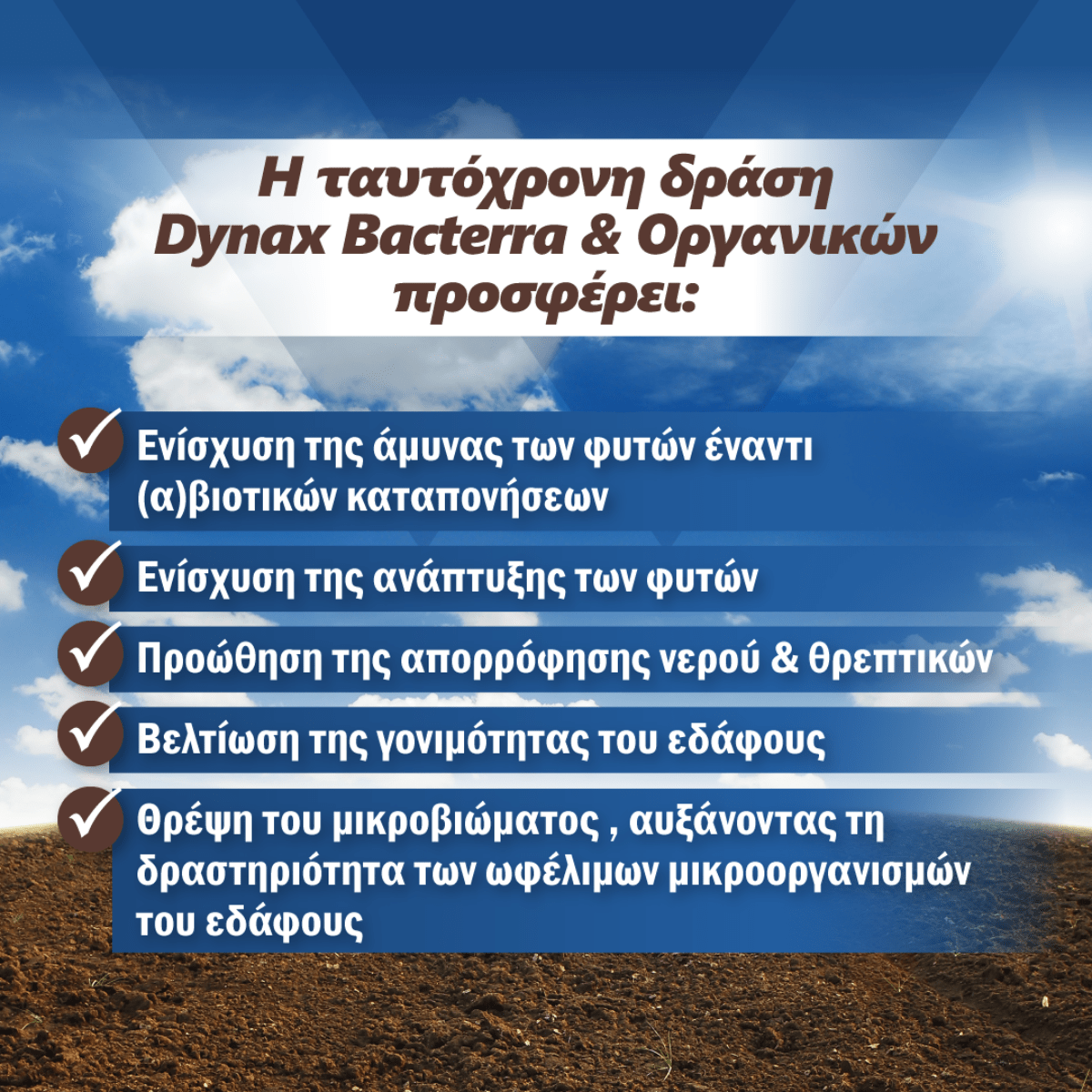 Ταυτόχρονη δράση Dynax Bacterra & Οργανικών 